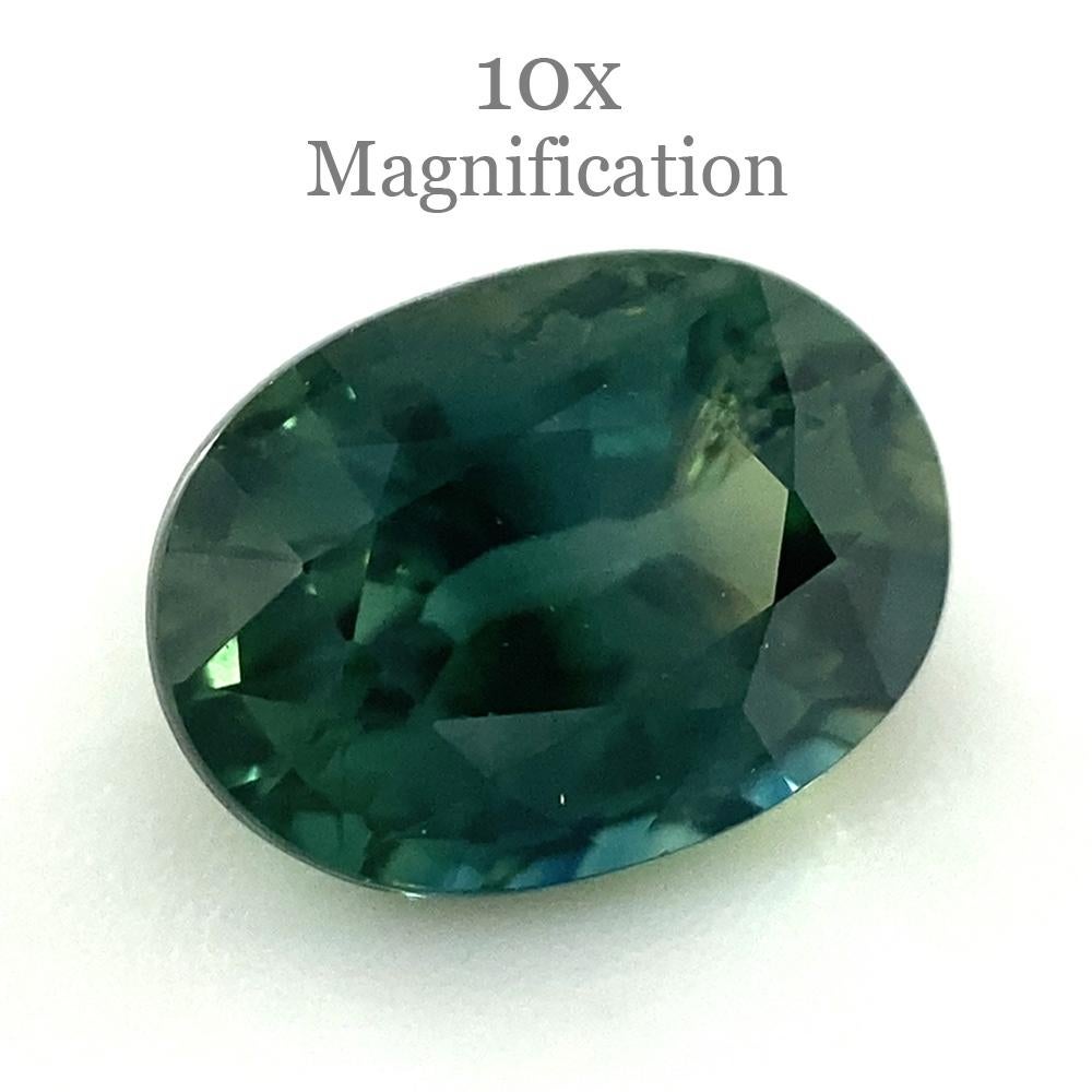 1.17ct Oval Teal Green Sapphire For Sale 11
