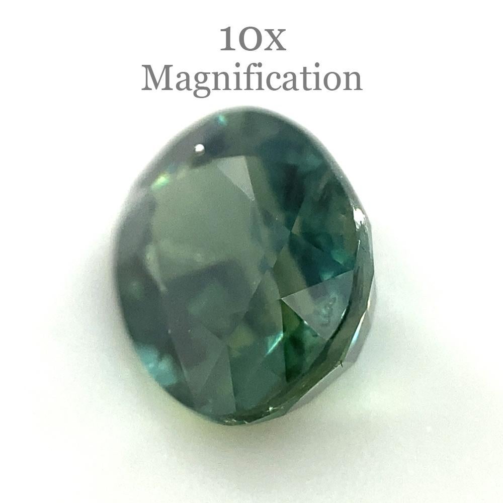 1.17ct Oval Teal Green Sapphire For Sale 15