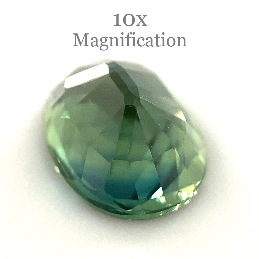 1.17ct Oval Teal Green Sapphire In New Condition For Sale In Toronto, Ontario