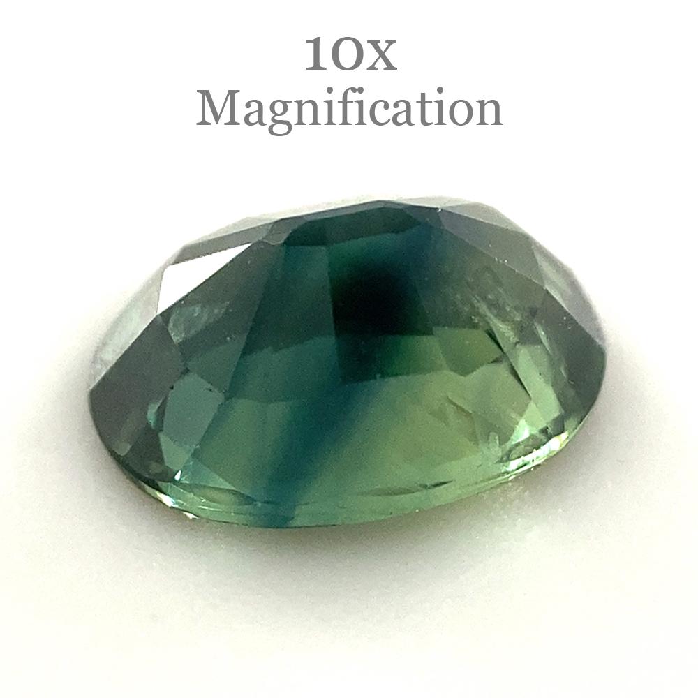 1.17ct Oval Teal Green Sapphire For Sale 1