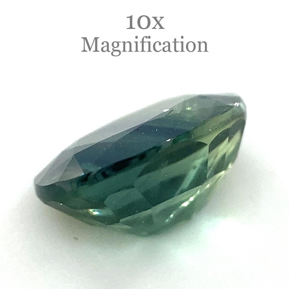 1.17ct Oval Teal Green Sapphire For Sale 2