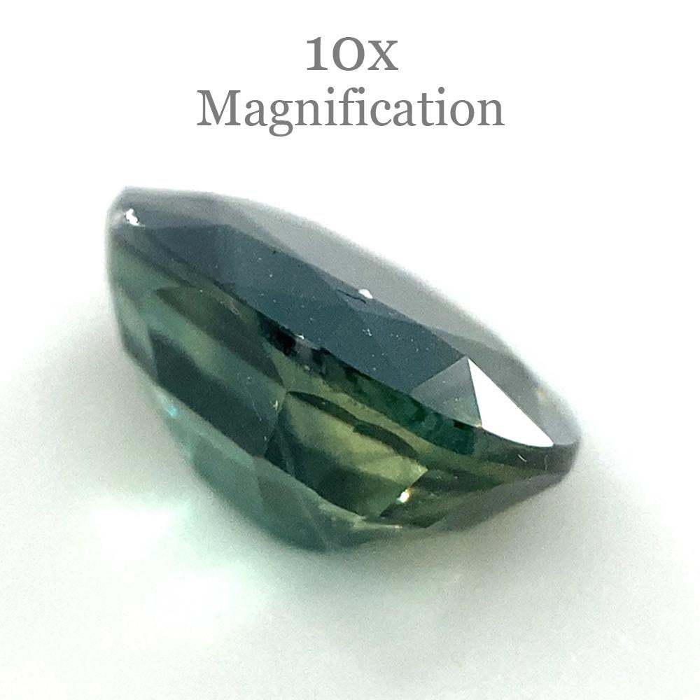 1.17ct Oval Teal Green Sapphire For Sale 3