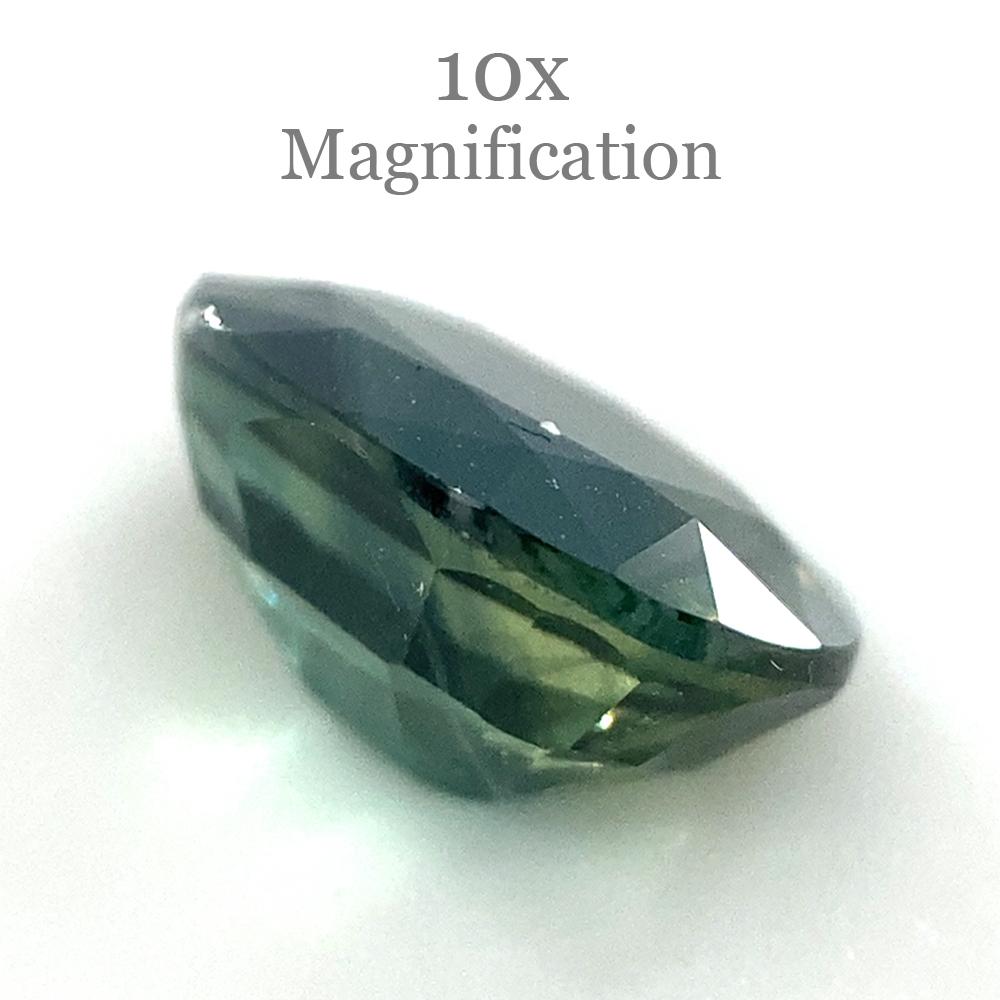 1.17ct Oval Teal Green Sapphire For Sale 4