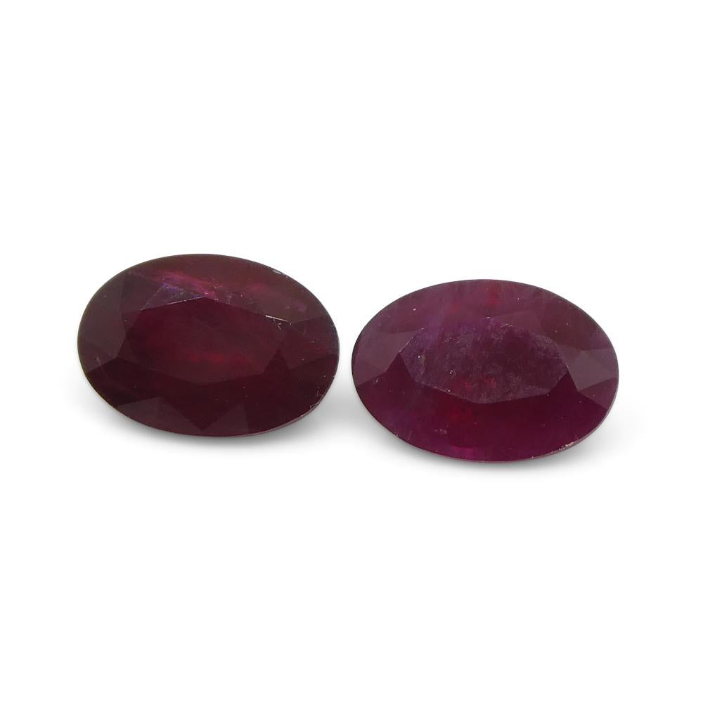 Rubí rojo ovalado de Mozambique de 1.17ct en venta 8