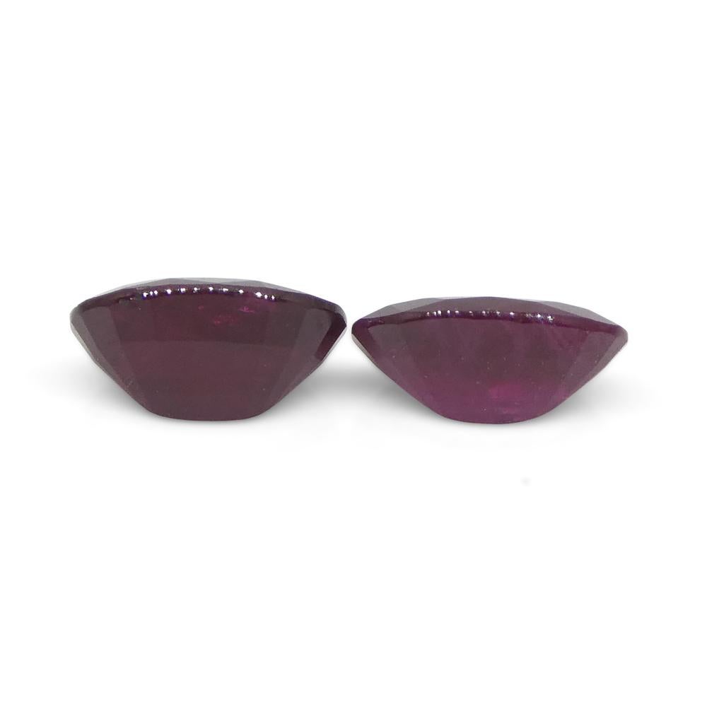 Rubí rojo ovalado de Mozambique de 1.17ct en venta 1