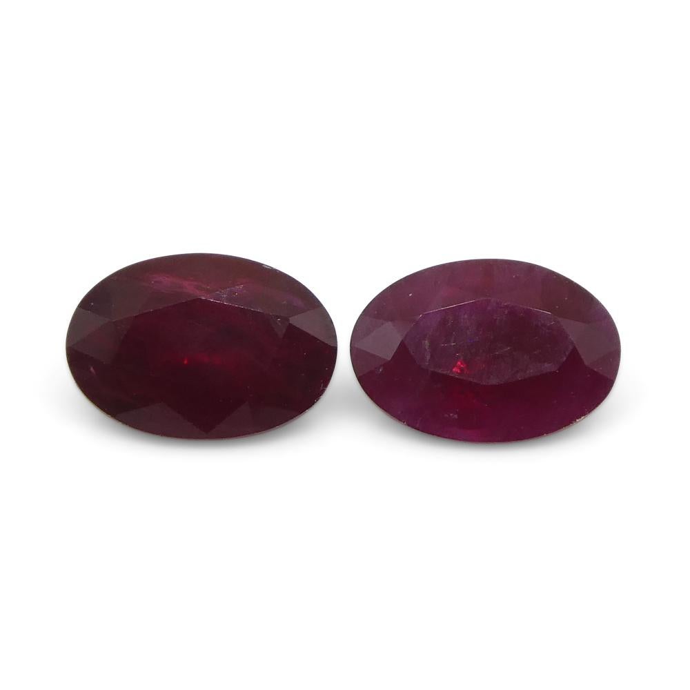 Rubí rojo ovalado de Mozambique de 1.17ct en venta 3