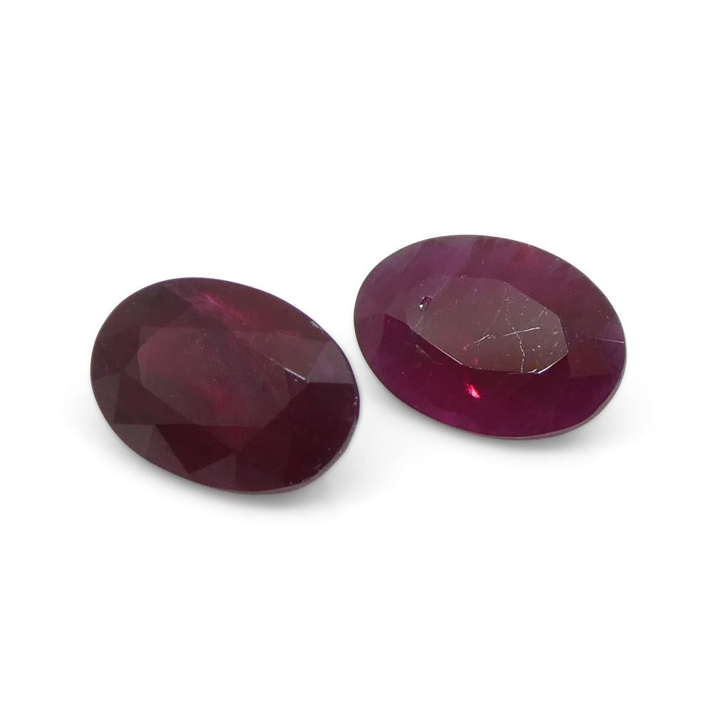 Rubí rojo ovalado de Mozambique de 1.17ct en venta 4