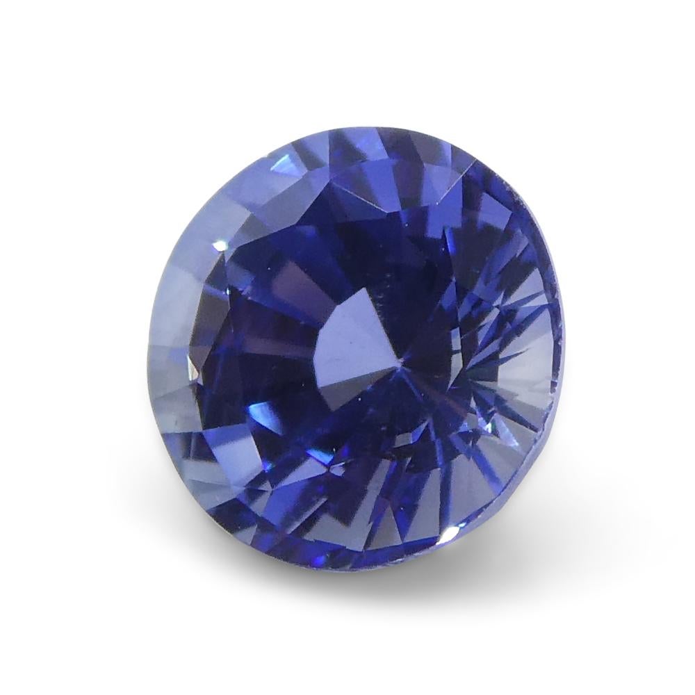 1.17ct Round Brilliant Blue Sapphire from Sri Lanka For Sale 8