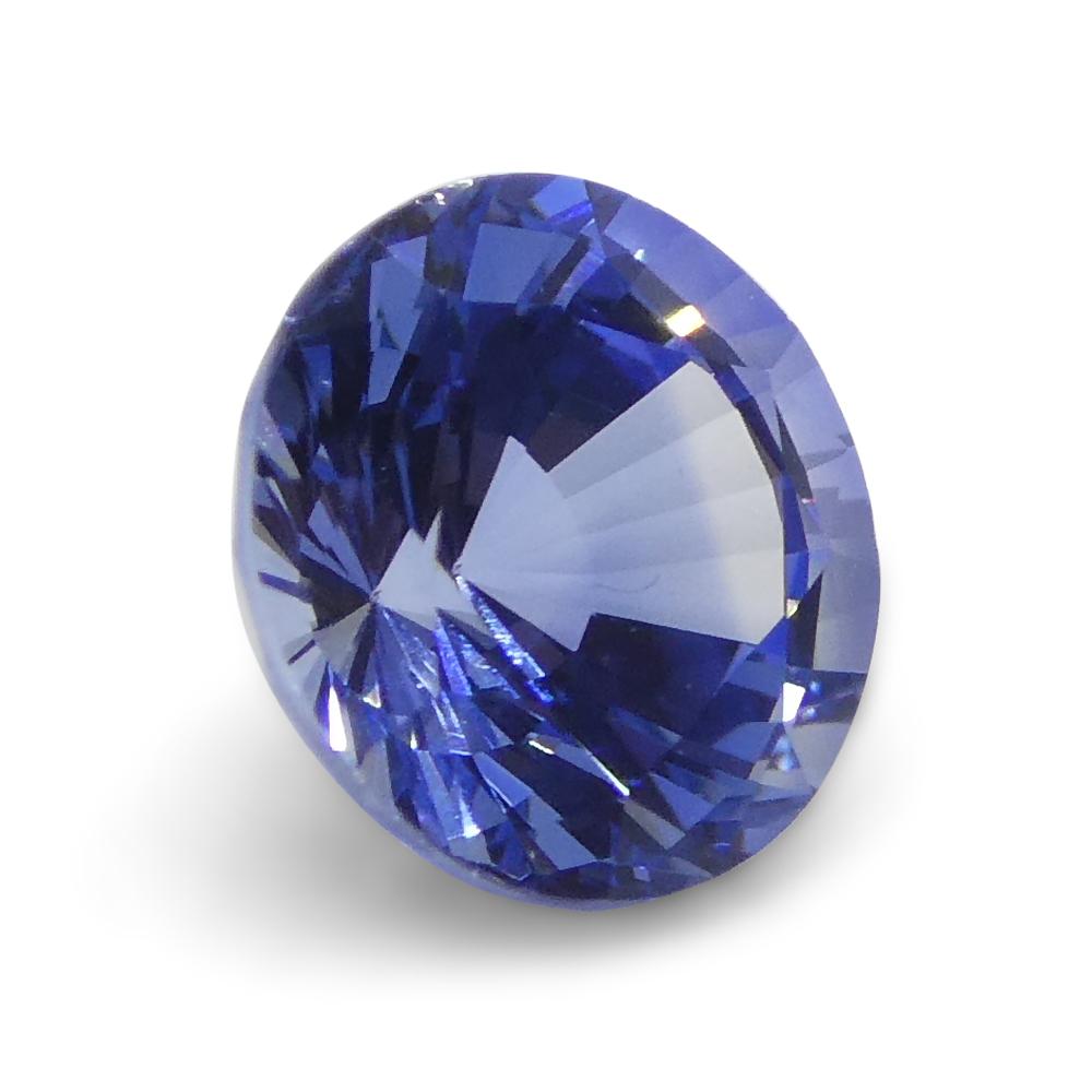 1.17ct Round Brilliant Blue Sapphire from Sri Lanka In New Condition For Sale In Toronto, Ontario