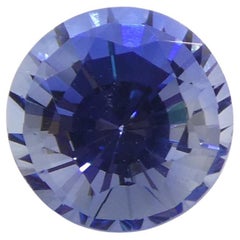 1.17ct Round Brilliant Blue Sapphire from Sri Lanka (Saphir bleu brillant rond du Sri Lanka)