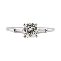 1.17ct Round Brilliant Cut Diamond Engagement Ring