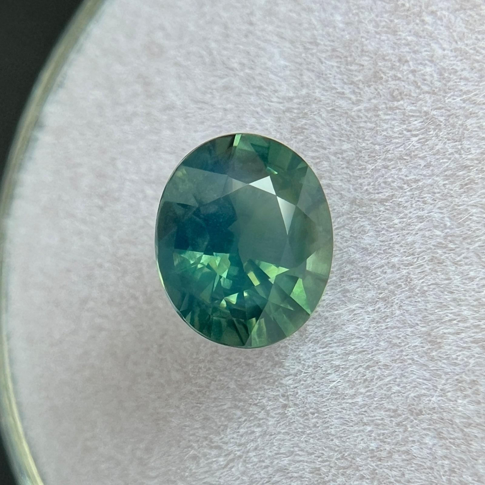 Zaffiro 1.17Ct Certificato Gia Naturale Greene & Greene & Greene Non Trattato Gemma Naturale Ovale In condizioni Nuovo in vendita a Birmingham, GB