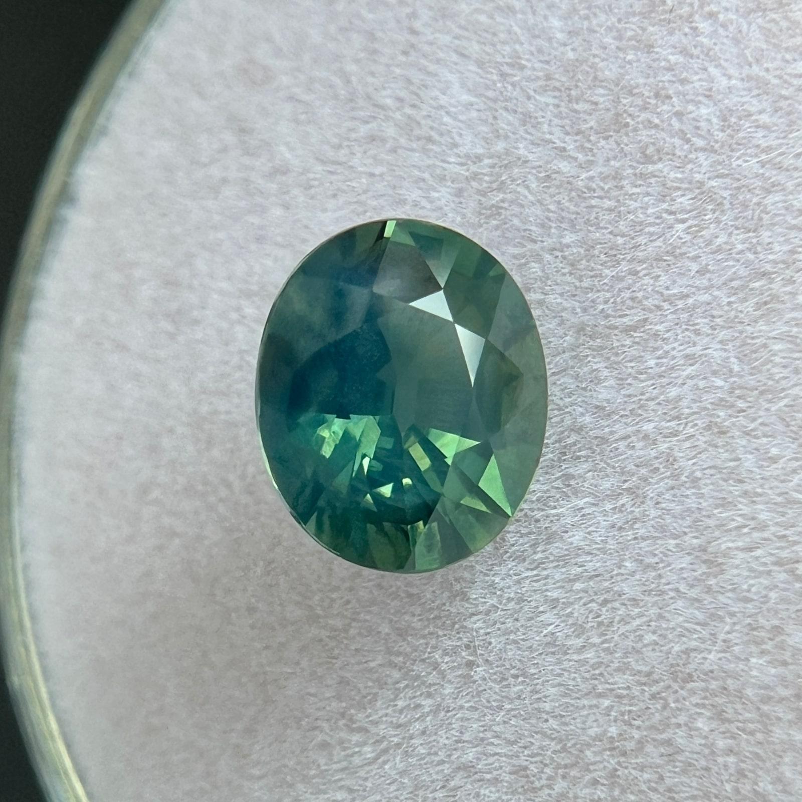 da uomo o donna Zaffiro 1.17Ct Certificato Gia Naturale Greene & Greene & Greene Non Trattato Gemma Naturale Ovale in vendita