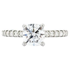 1.17ctw Diamond Engagement Ring In White Gold