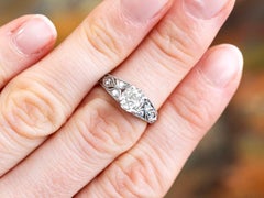 1.18 Carat Diamond and Platinum Solitaire Engagement Ring