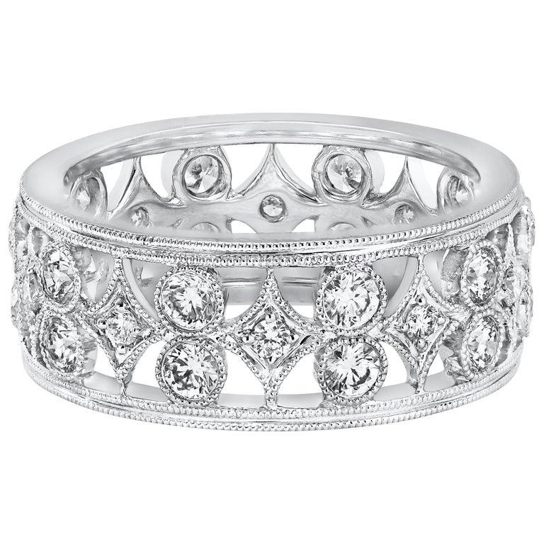 1.18 Carat Diamond Fashion Band Ring For Sale at 1stdibs