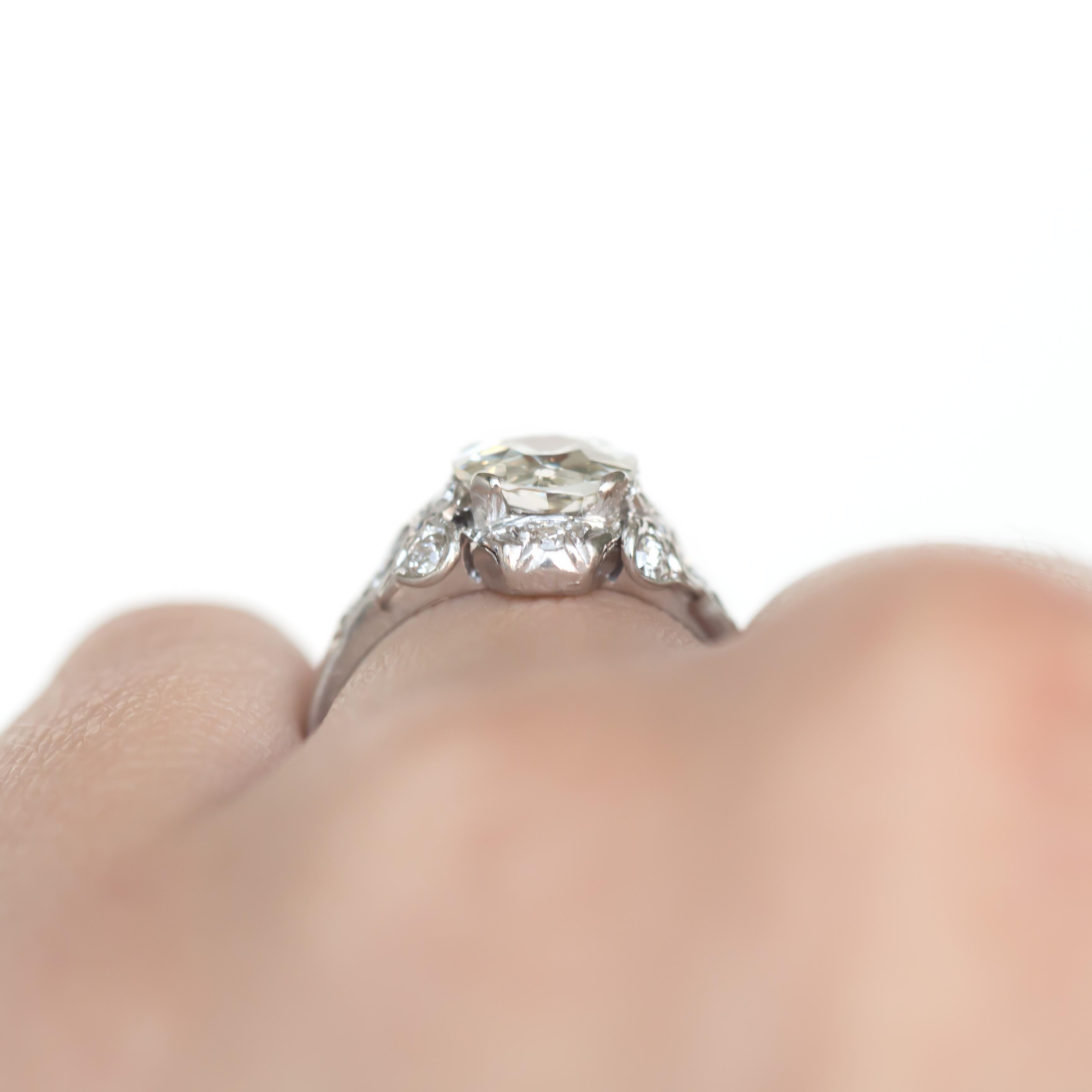 1.18 Carat Diamond Platinum Engagement Ring 1