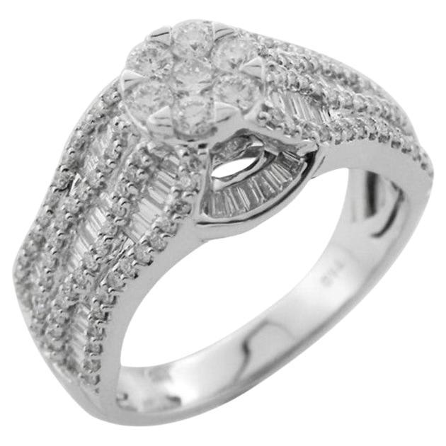 1.18 Carat Diamond Ring in 18 Karat Gold For Sale