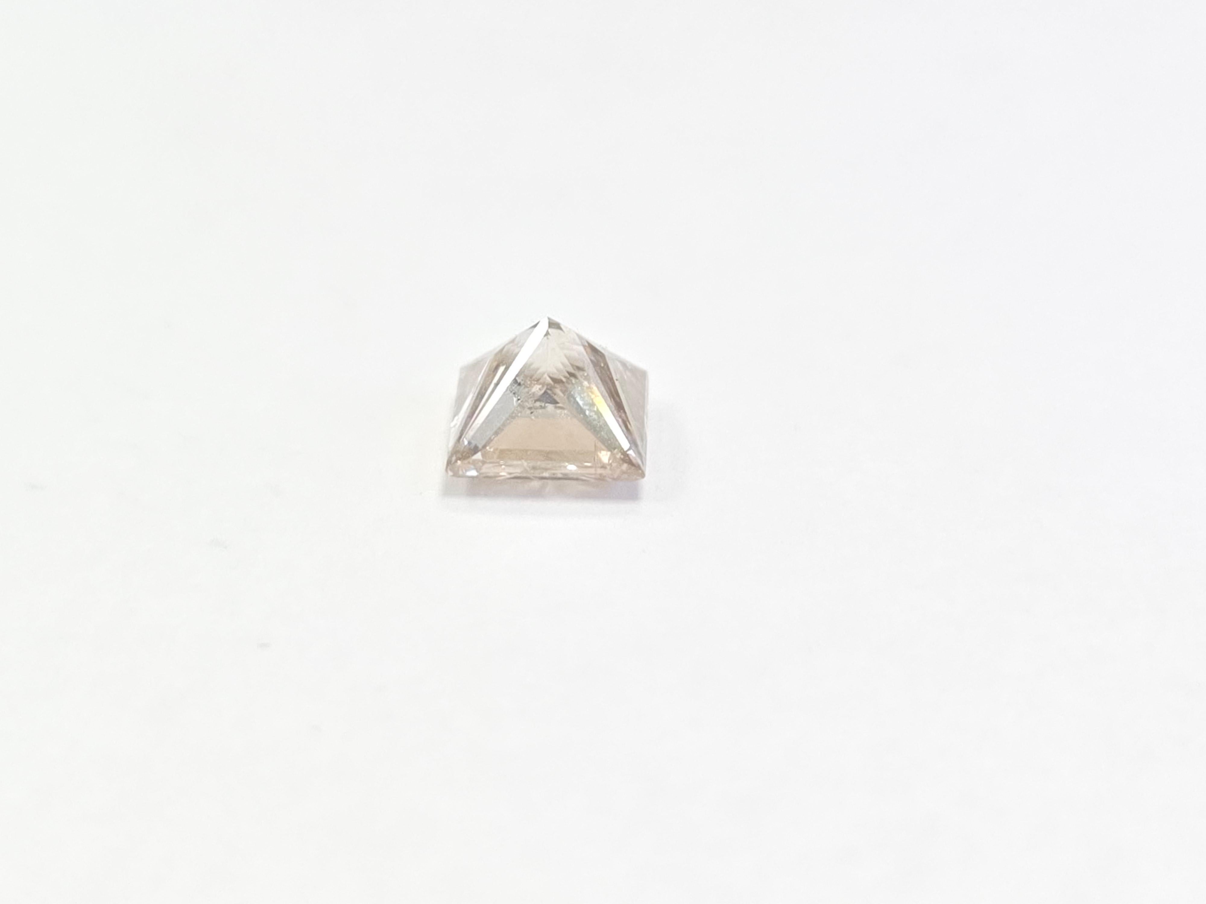 1.18 Carat Princess Shape Natural Diamond For Sale 3