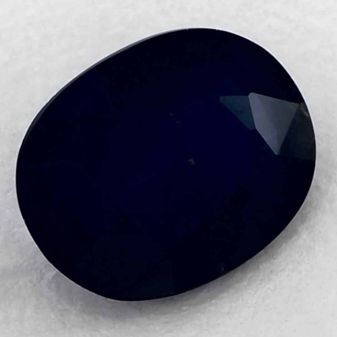 1.18 carati di zaffiro blu ovale sfuso In condizioni Nuovo in vendita a Fort Lee, NJ