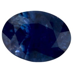 1.18 Karat Blauer Saphir Oval Loser Edelstein
