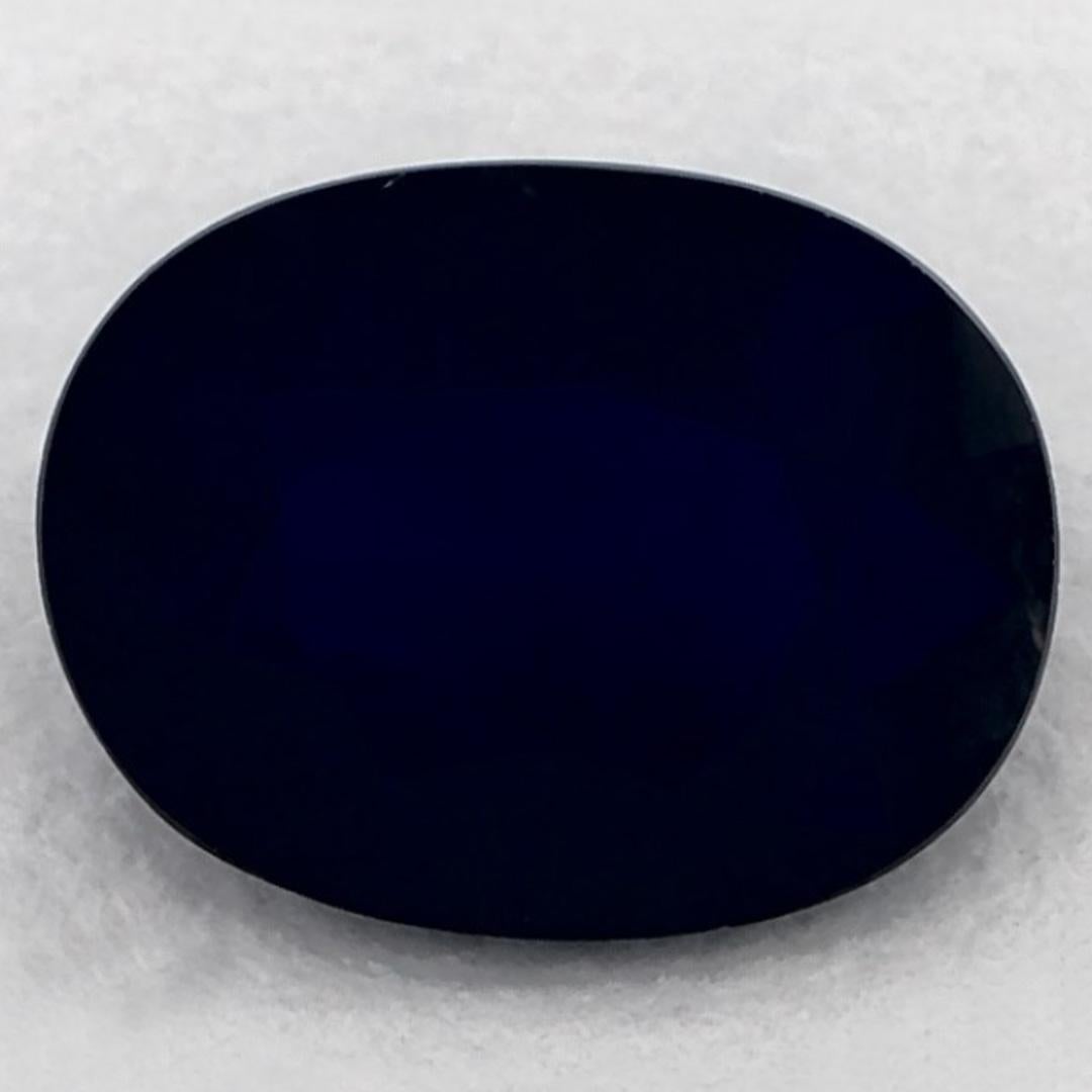 1.18 carati di zaffiro blu ovale sfuso