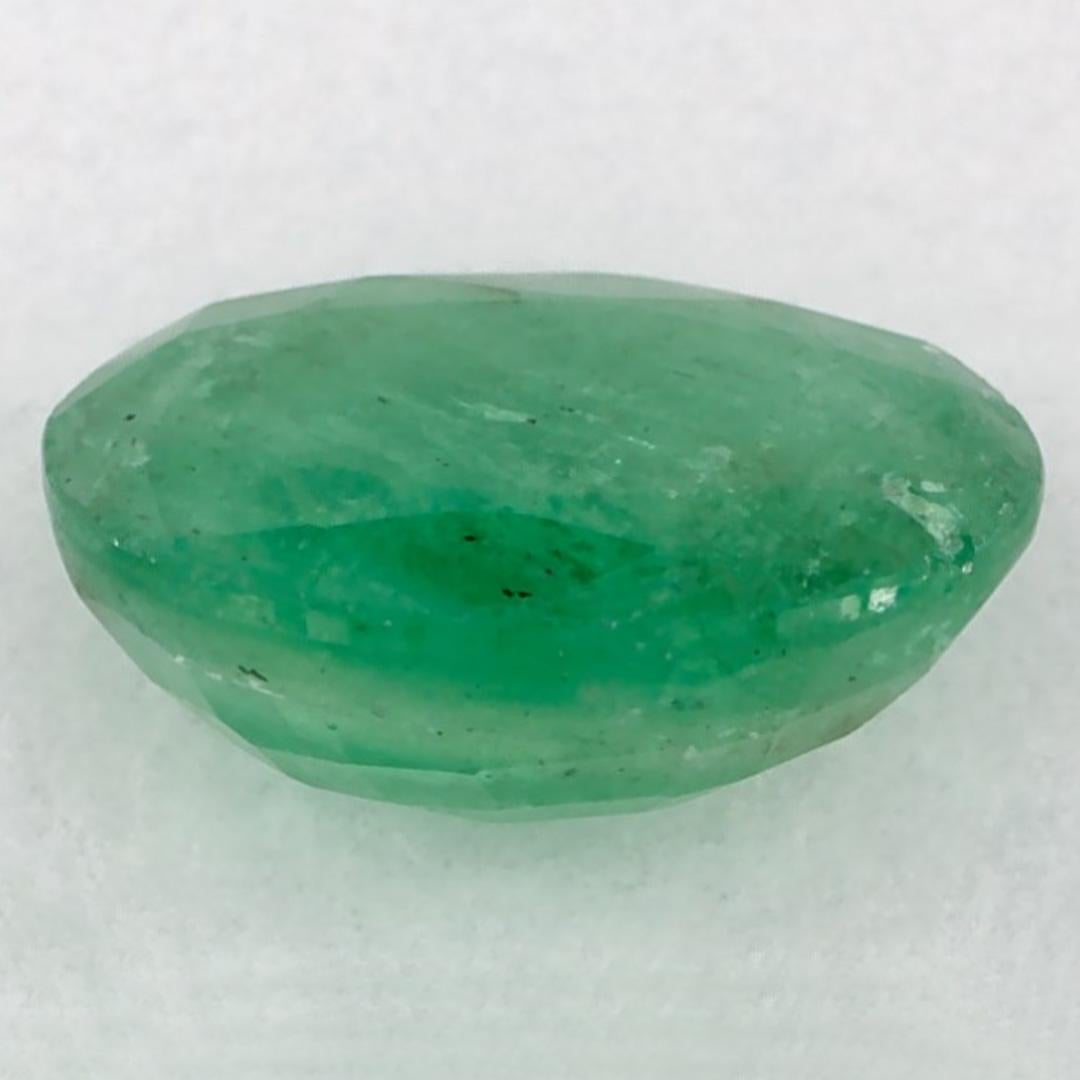 1.18 Karat Smaragd Oval Loser Edelstein im Zustand „Neu“ im Angebot in Fort Lee, NJ