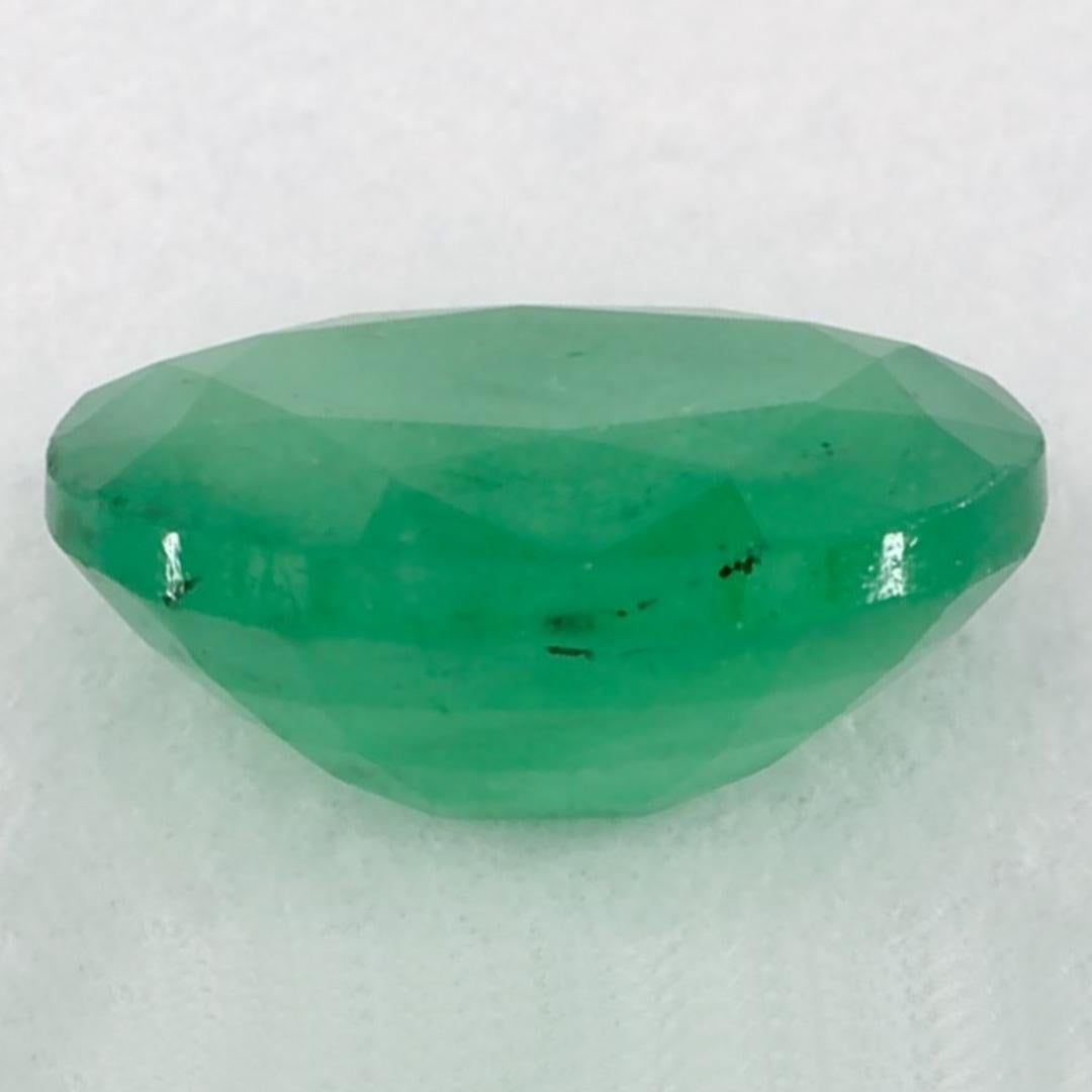 1.18 Karat Smaragd Oval Loser Edelstein im Zustand „Neu“ im Angebot in Fort Lee, NJ