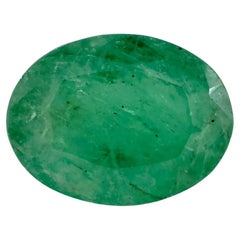 1.18 Karat Smaragd Oval Loser Edelstein