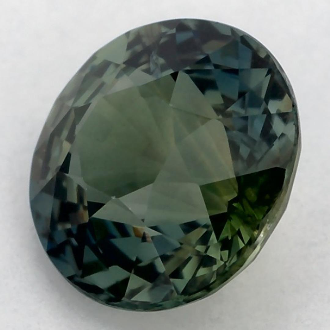 Donna 1.18 carati di zaffiro verde rotondo sfuso in vendita