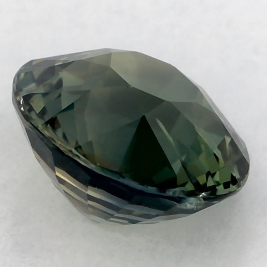 1.18 carati di zaffiro verde rotondo sfuso in vendita 1