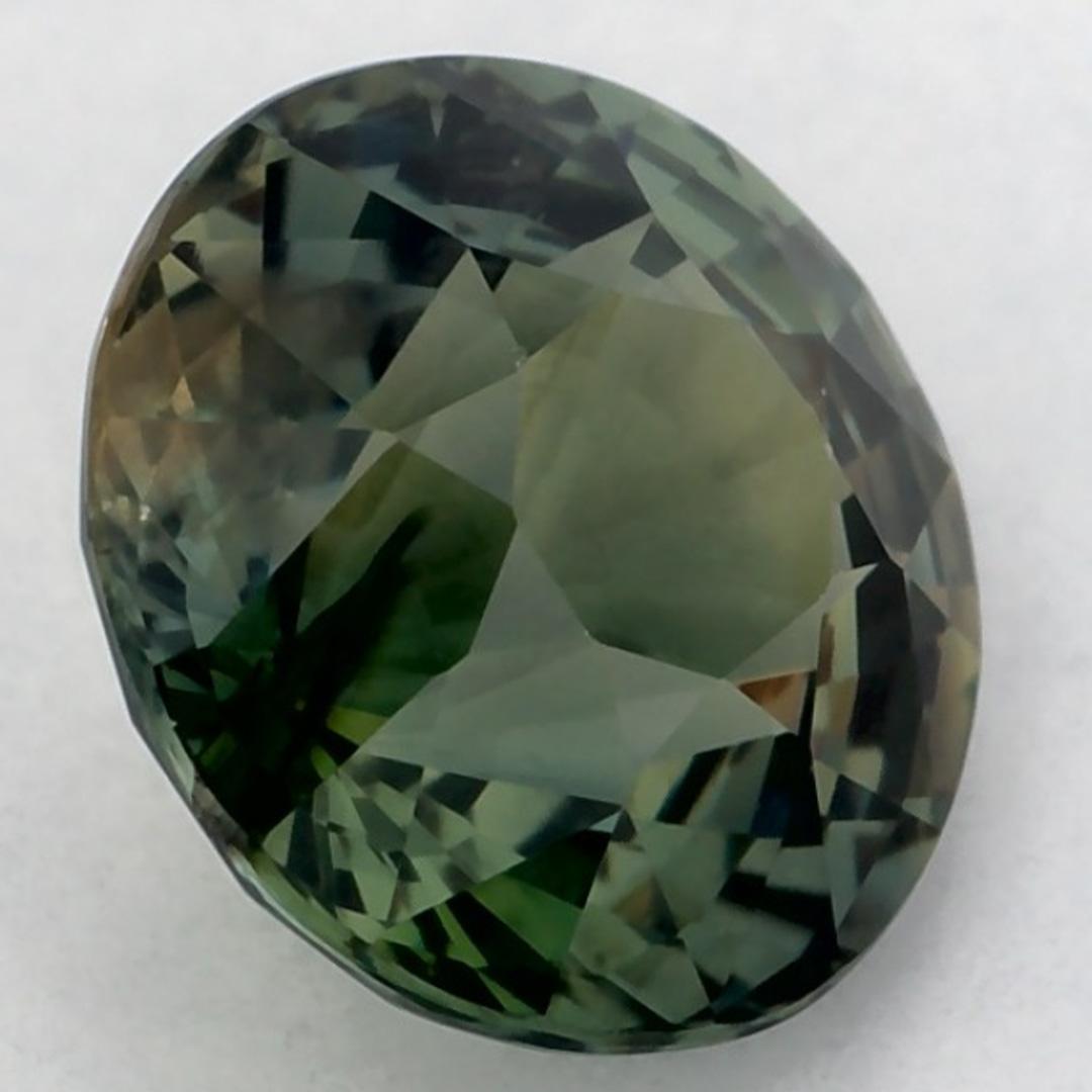 1.18 carati di zaffiro verde rotondo sfuso in vendita 2