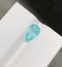 1.18 Ct Natural Neon Blue Paraiba Tourmaline Pear-Cut Loose Gemstone, Mozambique
