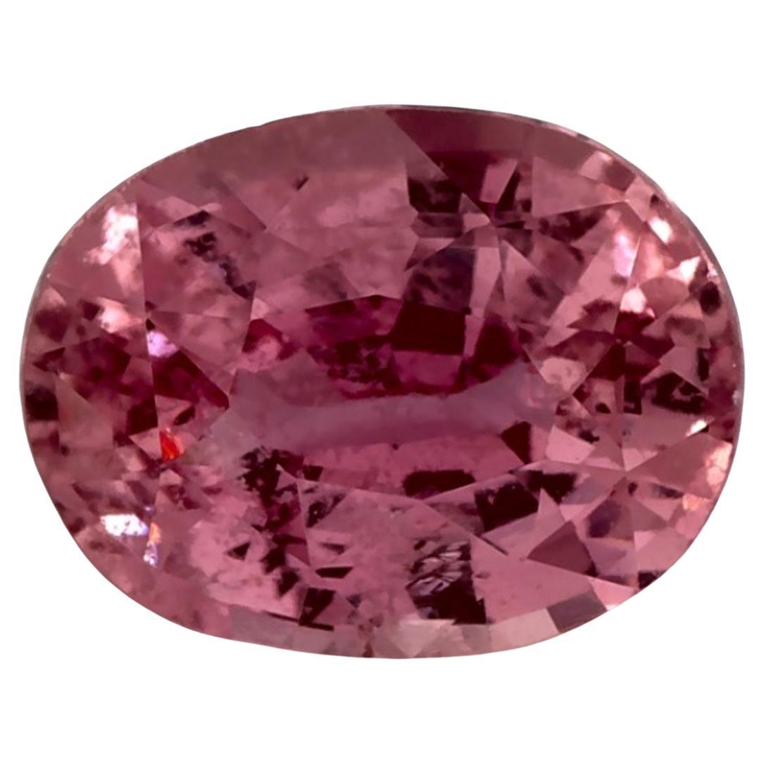 1.18 Ct Pink Sapphire Oval Loose Gemstone For Sale