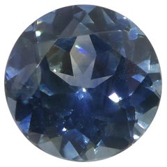 1.18 ct Round Teal Blue GIA Certified Montana Sapphire (American Blue)