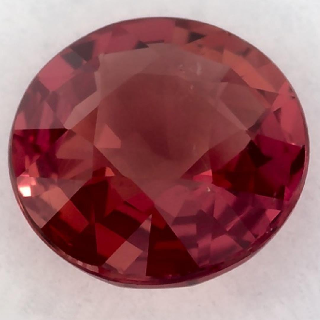 Round Cut 1.18 Ct Ruby Round Loose Gemstone For Sale