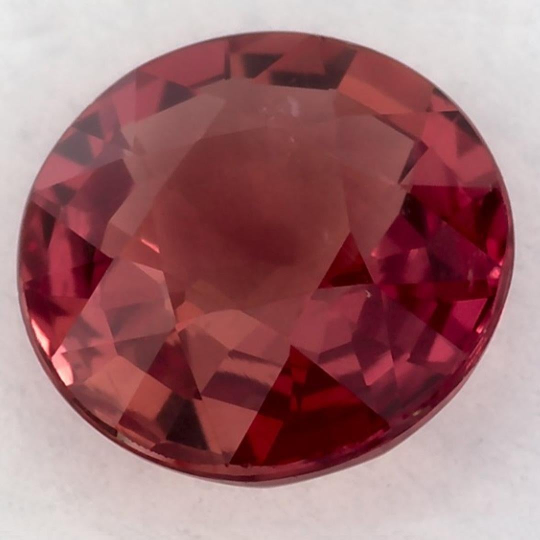 1.18 Ct Ruby Round Loose Gemstone In New Condition For Sale In Fort Lee, NJ