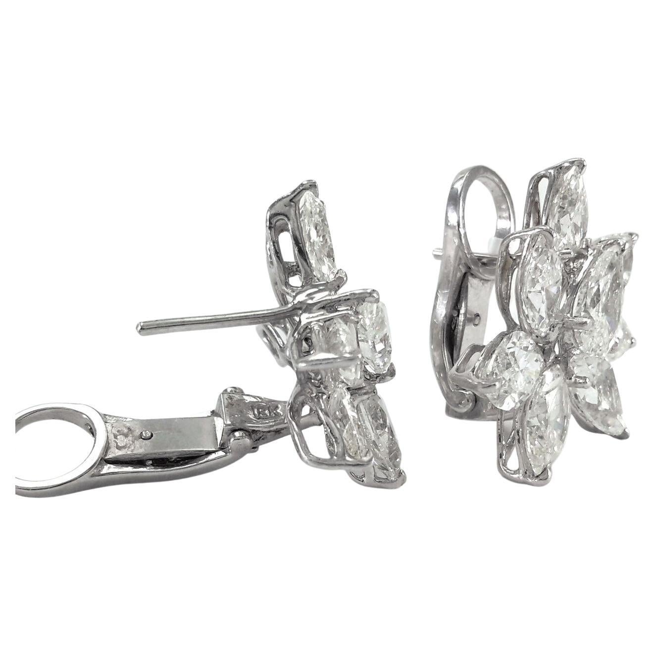 11.80 Cluster Diamond Earrings 