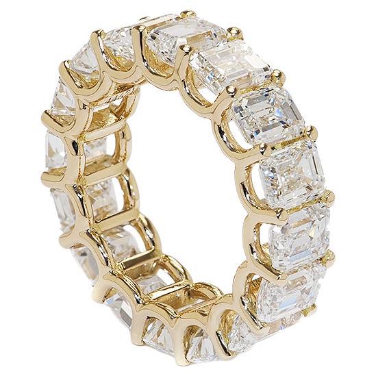 11.82cts Parabolic Diamond Eternity Ring (GIA) For Sale