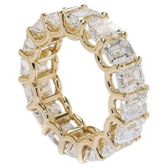 Anello a eternità con diamante parabolico da 11,82 carati (GIA)