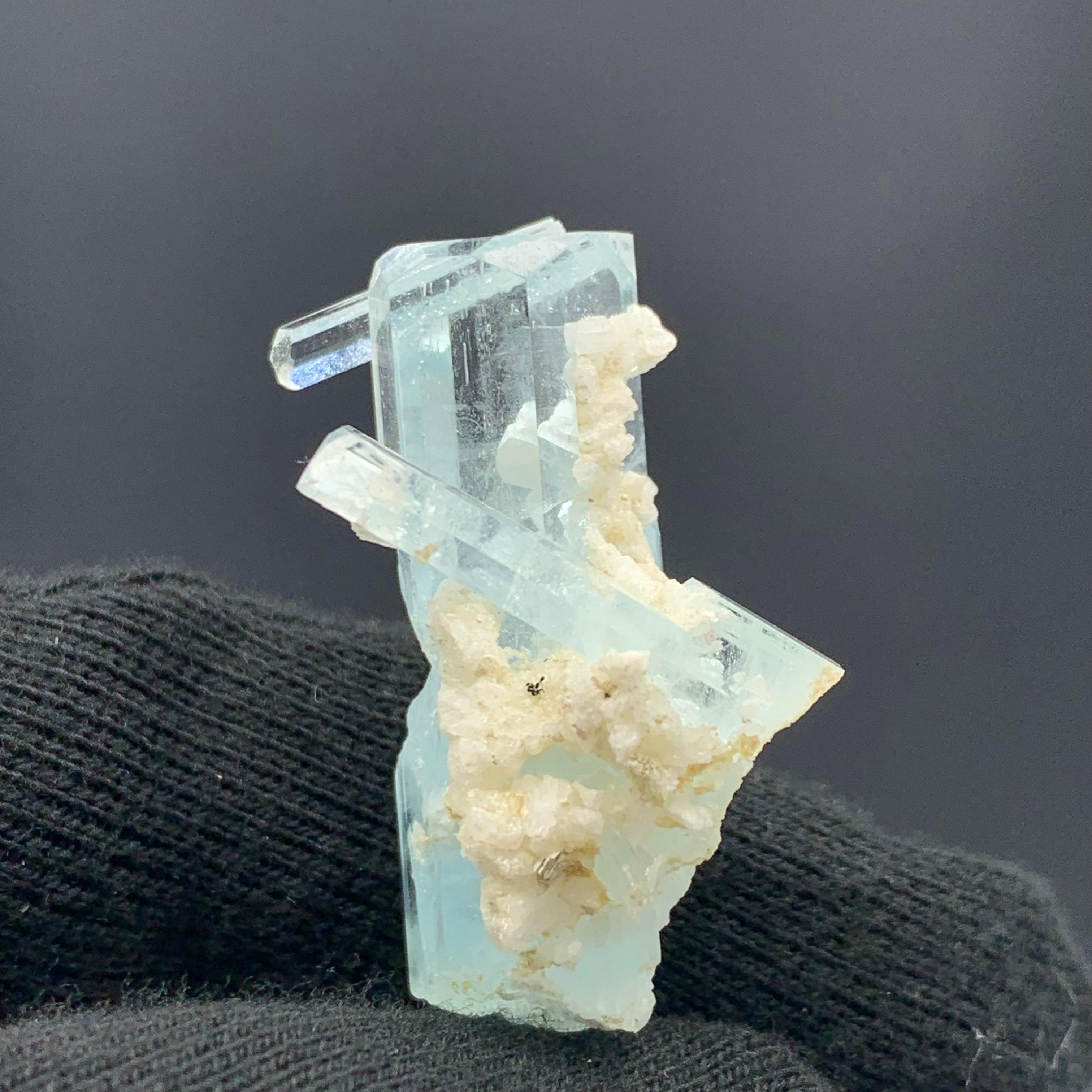 Pakistani 11.84 Gram Attractive Aquamarine Specimen From Shigar Valley, Pakistan  For Sale