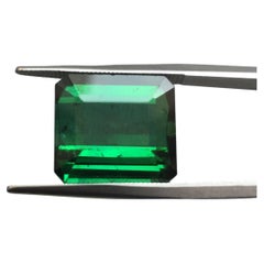 11.86 Carat Green Tourmaline Octagon Cut for Fine Jewellery