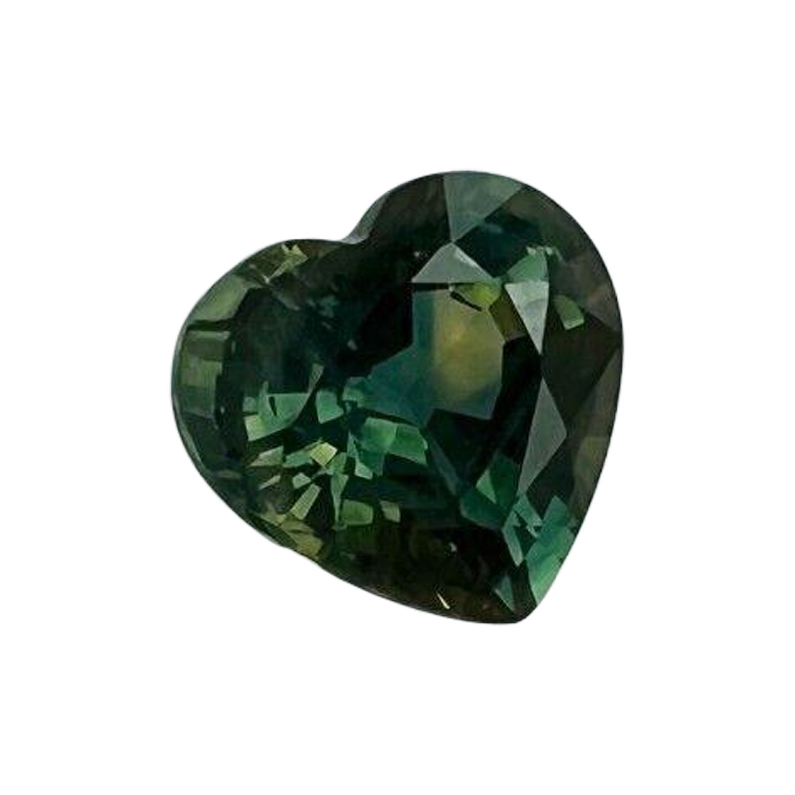 1.18ct Natural Bi Colour Sapphire Yellow Blue Green No Heat Heart IGI Certified