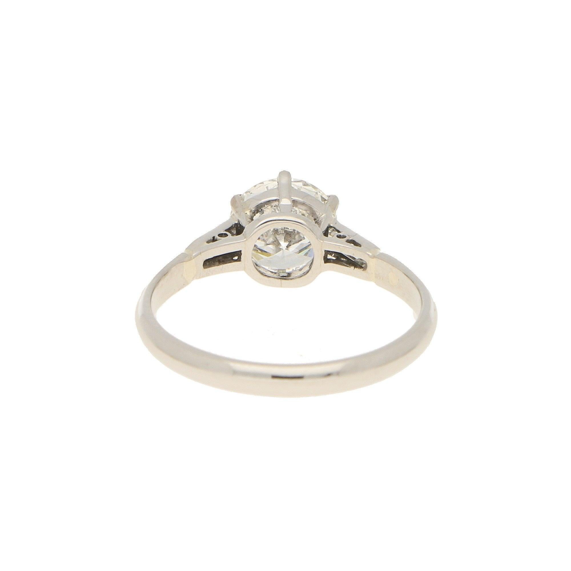 1 ct round solitaire engagement rings