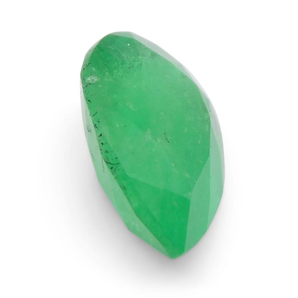 1.18ct Pear Green Emerald from Colombia For Sale 5