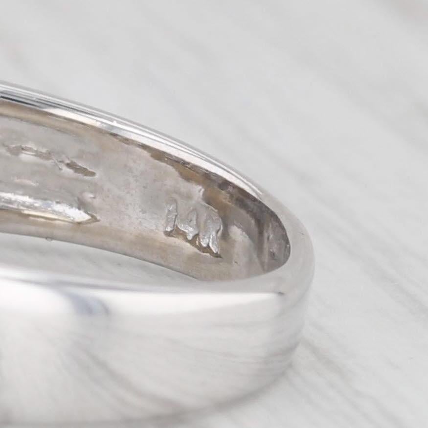 1.18ctw Diamond 14k White Gold Ring Size 7.75 In Good Condition In McLeansville, NC