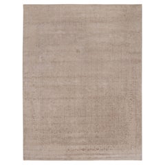 11
8"x14
8" Oversized Taupe Fine Jacquard Hand Loomed Modern Wool 
Art Silk Rug