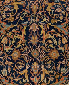 11.8x15.8 Ft Magnificent Antique Persian Ziegler Mahal Rug, All Wool Carpet