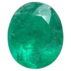 1.19 Carat Rich Green Colombian Emerald - Oval Cut May Birthstone Gem