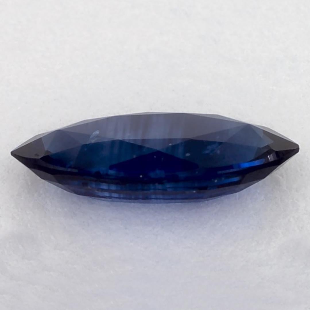 1.19 Ct Blue Sapphire Marquise Loose Gemstone In New Condition In Fort Lee, NJ